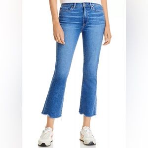 Rory Cropped Flare Jeans distressed Hem